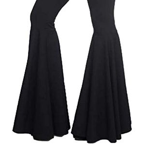 High waisted super flared spandex pants